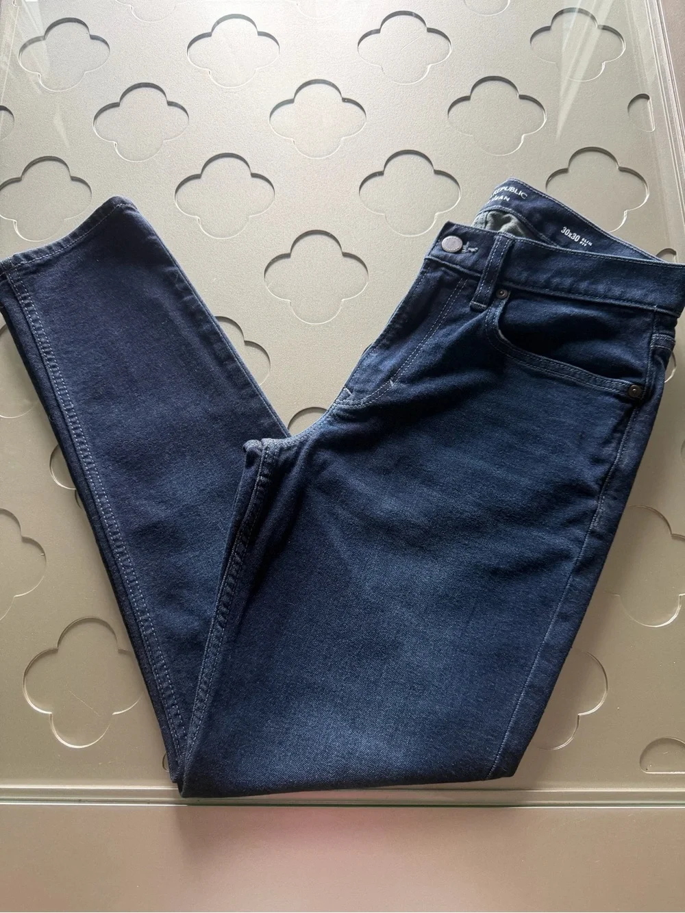 BANANA REPUBLIC Travel Jeans Slim Fit Washed Indigo Stretch Denim Men’s 30x30